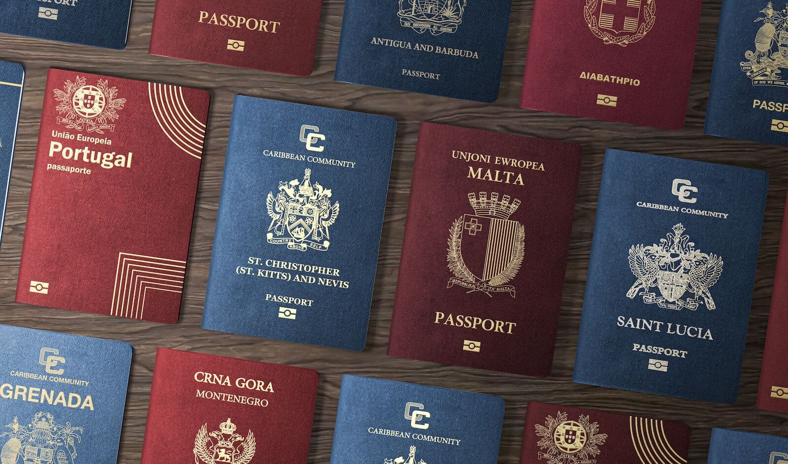 Farklı ülkelerin Golden Visa ve vatandaşlık pasaportları